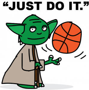 Yoda with Basketball