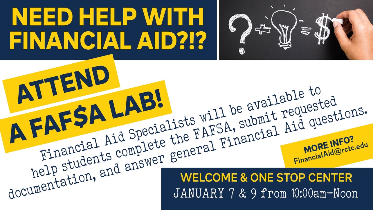 January 7 and 9 FAFSA Lab